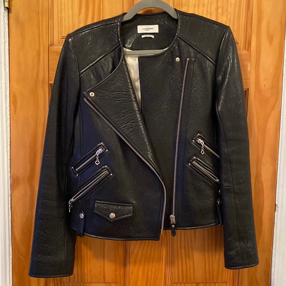 Isabel Marant Etoile genuine leather moto jacket